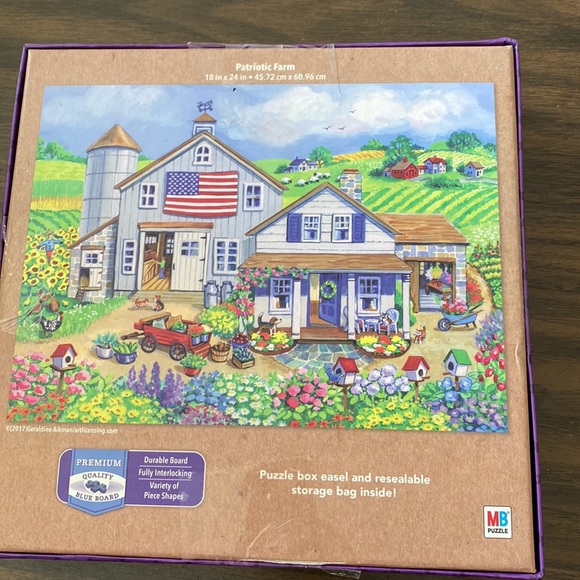 MB Jigsaw Puzzle 500 piece Puzzle, set up once. - Picture 2 of 3